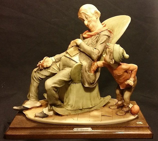 GIUSEPPE ARMANI Italian Pick Pocket Figure: 9" x 10.5"