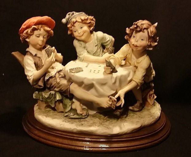 GIUSEPPE ARMANI FIGURAL Sculpture "Cheaters": 10" x 17.5"