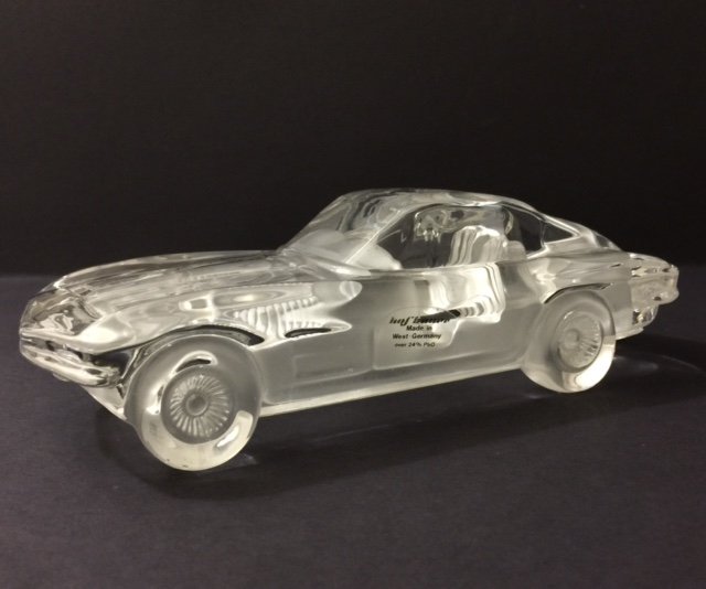 1963 HOFBAUER German Crystal Split Window CORVETTE: Awesome Piece - Multiple Photos Posted