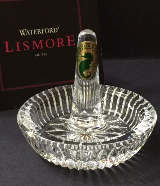 Vintage WATERFORD Lismore Crystal Ring Dish/Holder: Vintage WATERFORD Lismore Crystal Ring Dish/Holder