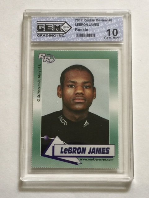 Rare Gem 10 LEBRON JAMES High School Rookie Card: Rare Gem 10 LEBRON JAMES High School Rookie Card