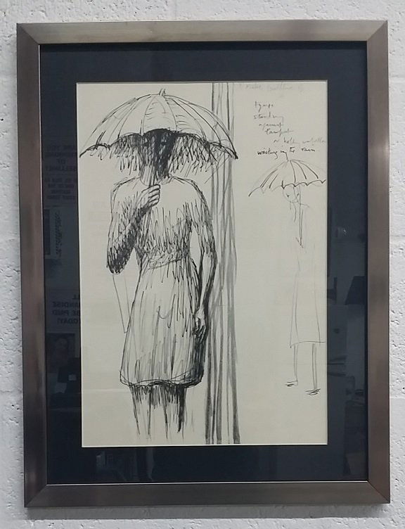 Vintage Framed Henry Moore Lithograph: Frame 23" x 18"