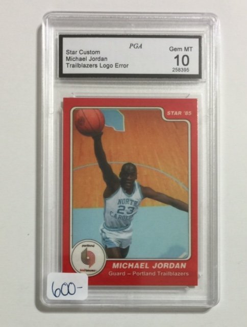 V. Rare Error 1985 Star Michael Jordan Rookie Card