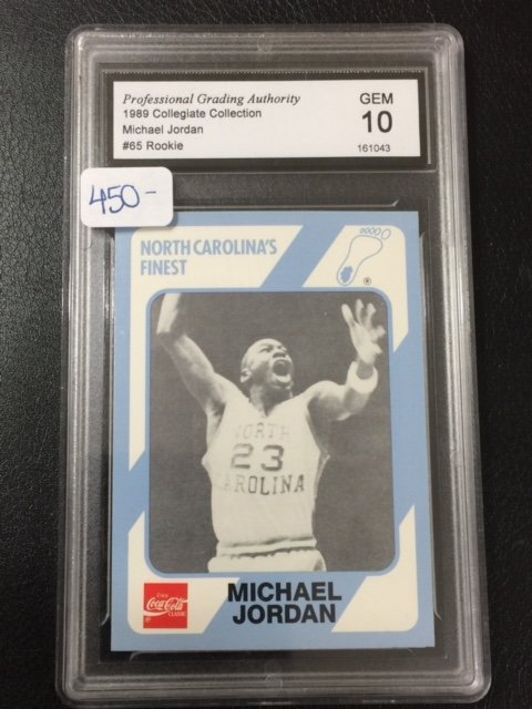 Gem Mint 10 MICHAEL JORDAN Collegiate Rookie Card: Gem Mint 10 MICHAEL JORDAN Collegiate Rookie Card