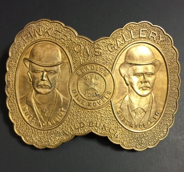 Signed TIFFANY & CO "Butch Cassidy" Belt Buckle: "Pinkerton's" Agency Butch Cassidy & The Sundance Kid Wild Bunch - Great Piece - Multiple Photos Posted