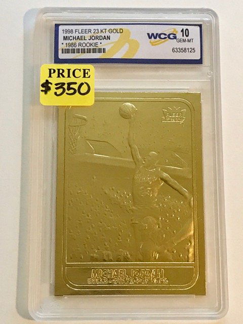 Rare MICHAEL JORDAN *1986 Rookie* 23k Gold Card (1 of 2)