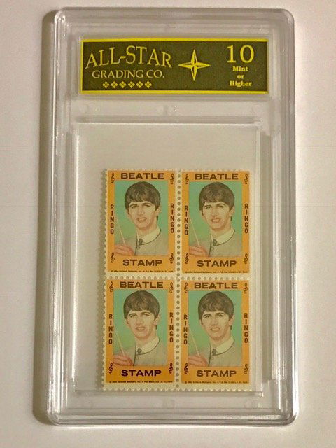 1964 The BEATLES Block of 4 U.S. Postage Stamps (1 of 1)