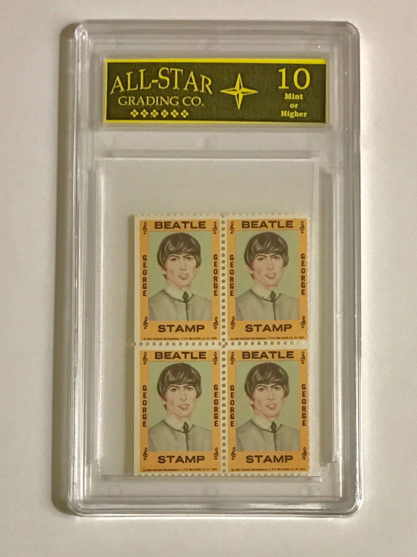 1964 The BEATLES Block of 4 U.S. Postage Stamps (1 of 1)