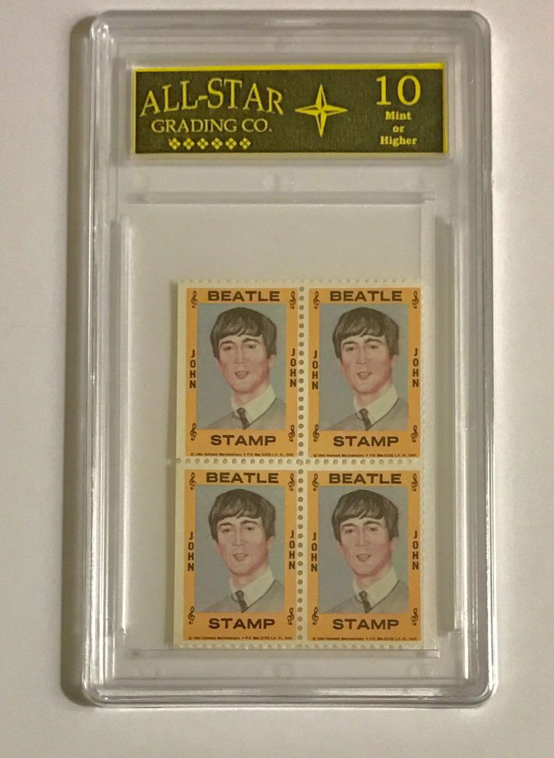 1964 The BEATLES Block of 4 U.S. Postage Stamps (1 of 1)
