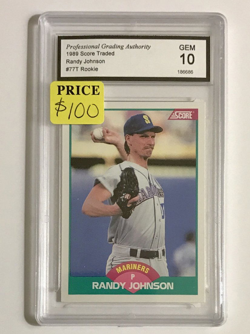 RANDY JOHNSON 89 Score Traded Rookie Baseball Card (1 of 1)