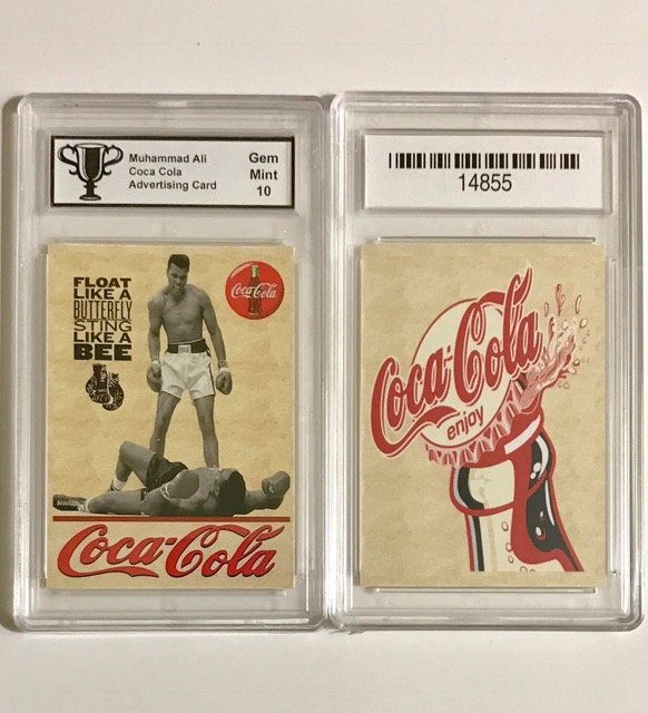 Gem 10 MUHAMMAD ALI Coca-Cola Advertising Card (1 of 1)