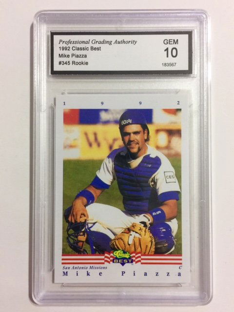 Gem Mint 10 MIKE PIAZZA Rookie Baseball Card (1 of 1)