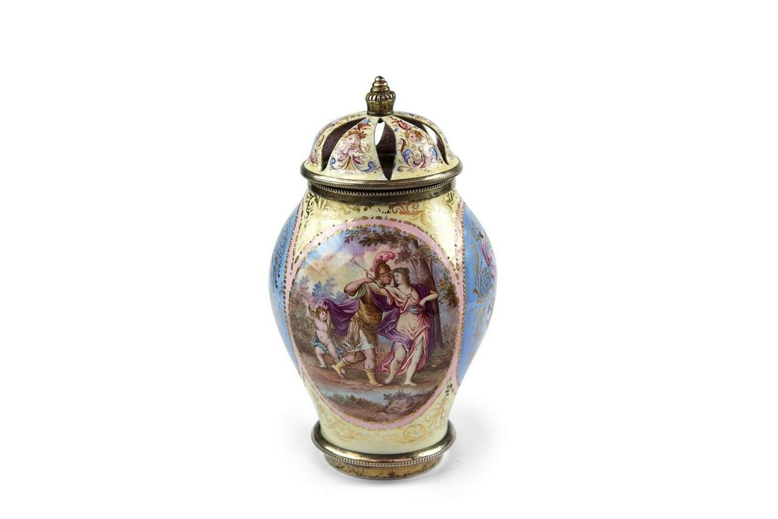 Viennese Enamel Pomander By Ludwig Politzer (1 of 2)