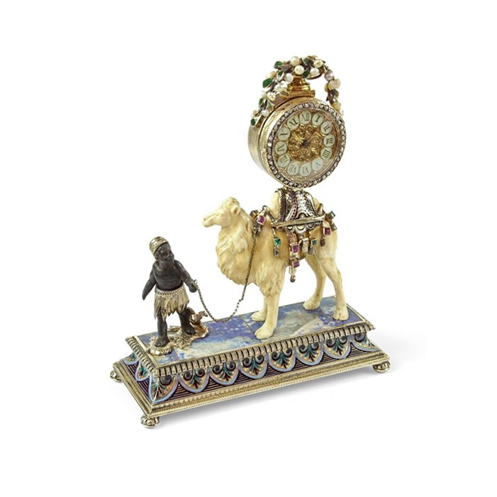 a viennese gem set  Decorated Clock (1 of 2)