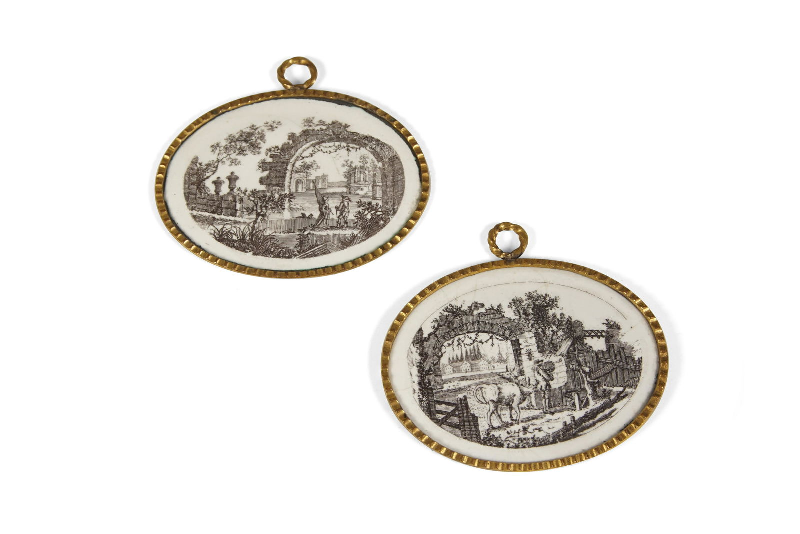 Pair of Enamel Plaques (1 of 2)
