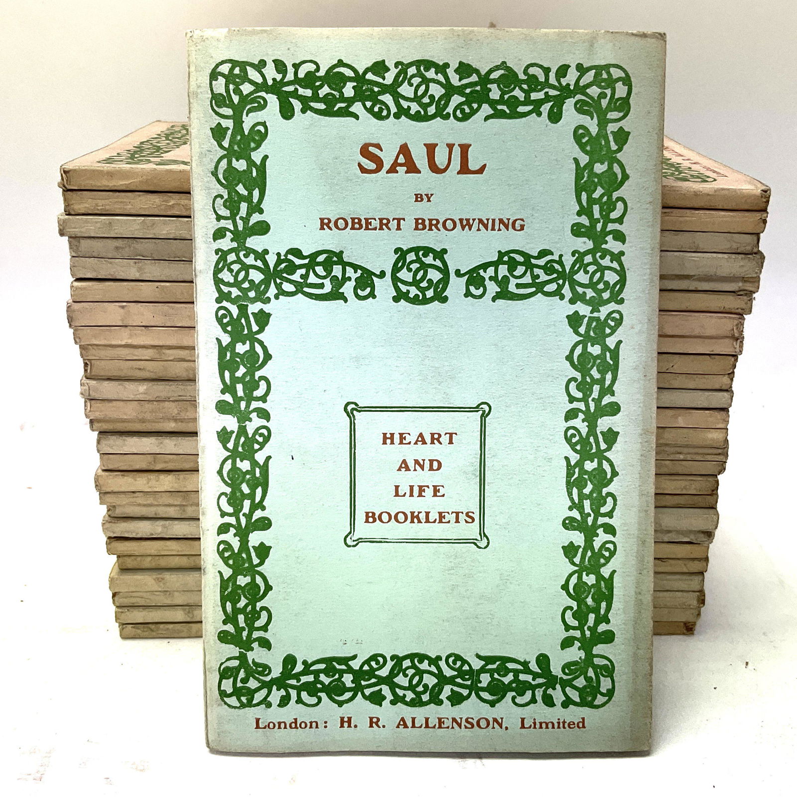 Saul by Robert Browning, 26 paper backed Copies by H.R.Allenson, Heart and Life Booklets.: Saul by Robert Browning, 26 paper backed Copies by H.R.Allenson, Heart and Life Booklets.