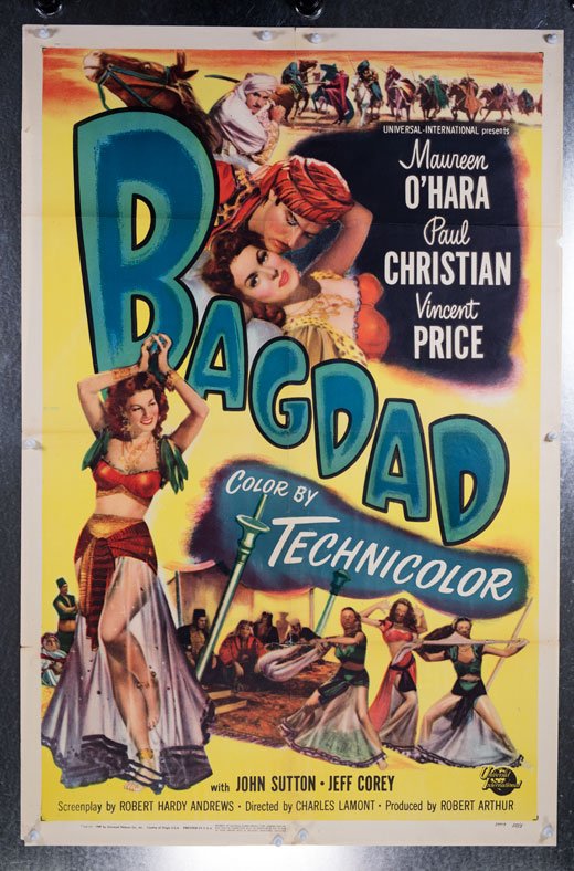 BAGDAD (1949) 27x41 sexy movie poster (1 of 1)