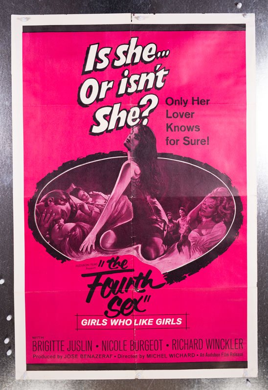 THE FOURTH SEX (1963) 27x41 lesbian film poster (1 of 1)