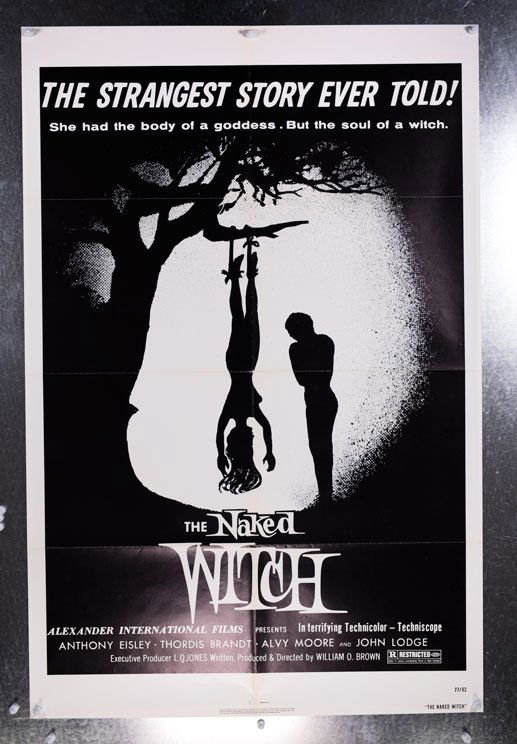 THE NAKED WITCH (1977) 27x41 occult film poster (1 of 1)