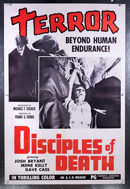 DISCIPLES OF DEATH (1972) 28.5x38 occult movie poster (1 of 1)