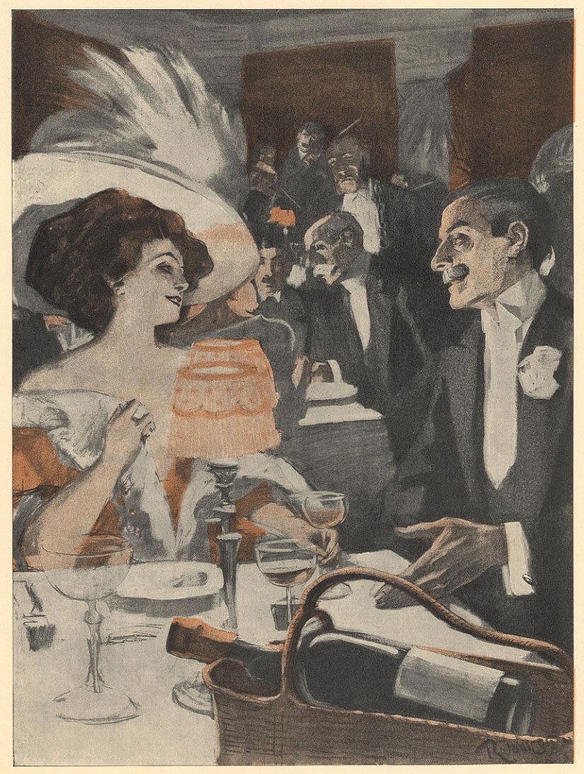 German cabaret ladies Munich 1900-1910 elegant (1 of 1)