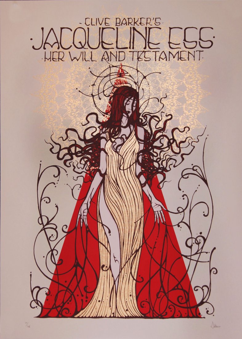 JACQUELINE ESS Clive Barker book silkscreen (1 of 1)