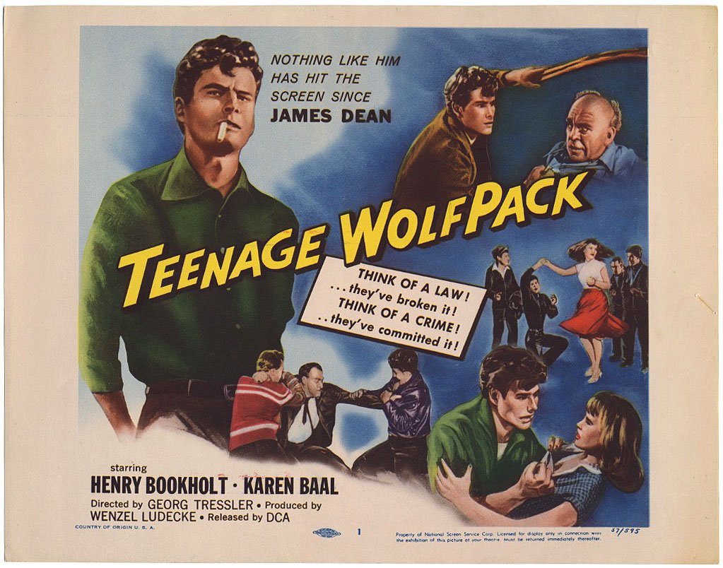 TEENAGE WOLFPACK lobby card 1957 (1 of 1)