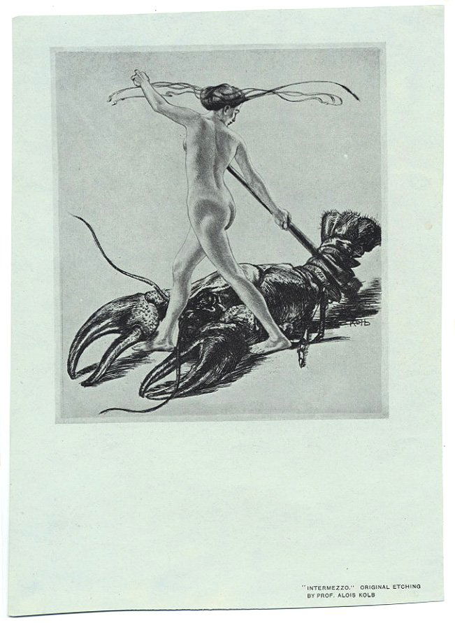 INTERMEZZO German etching offset lobster (1 of 1)
