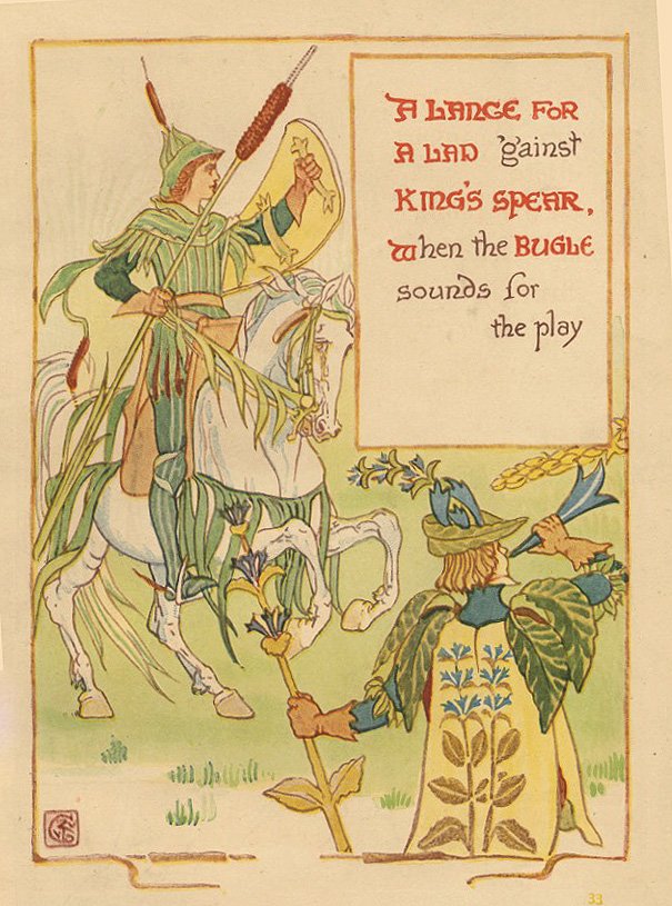 A LANCE FOR A LAD Crane garden floral 1899 (1 of 1)