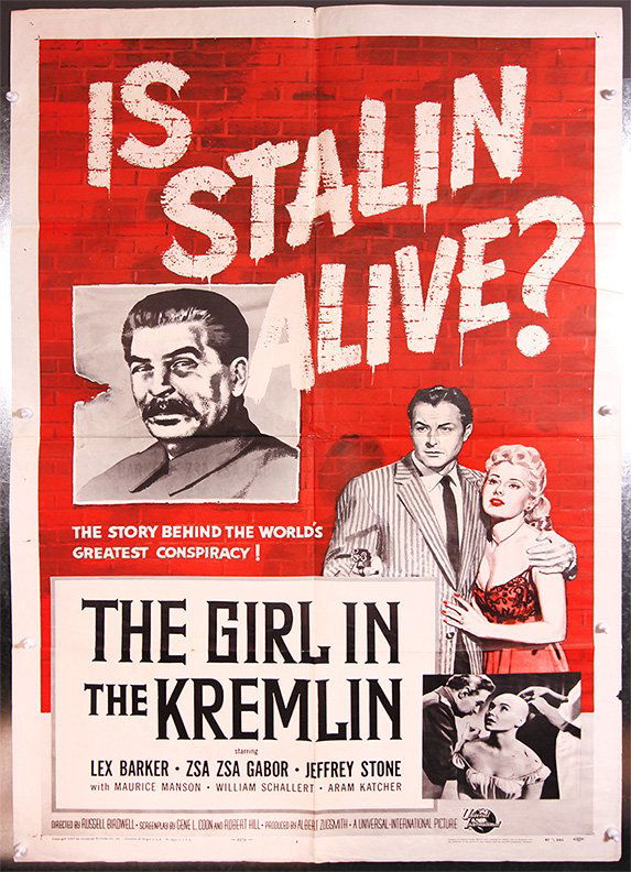 THE GIRL IN THE KREMLIN 1957 Zsa Zsa Gabor movie poster (1 of 1)