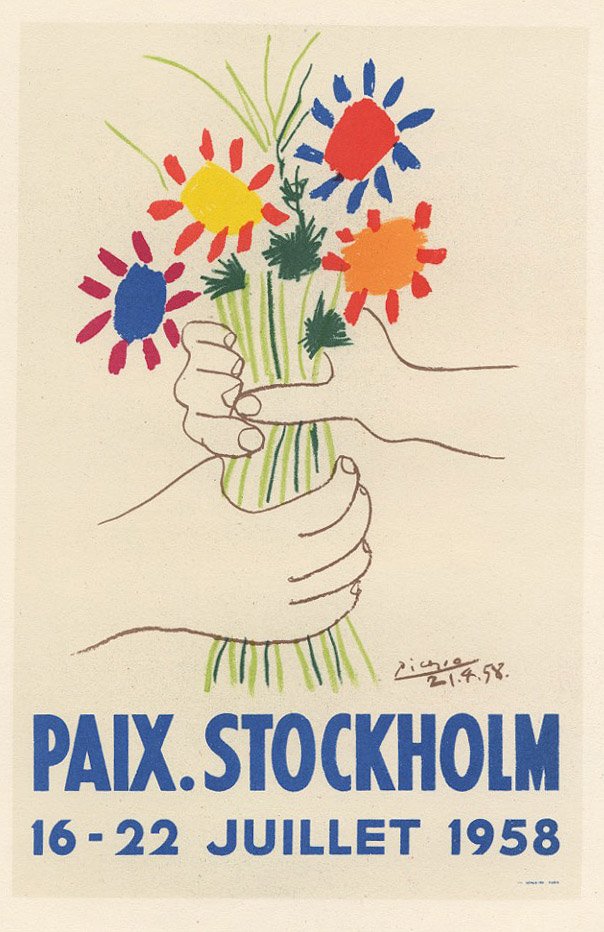 PAIX STOCKHOLM Picasso lithograhp Mourlot (1 of 1)