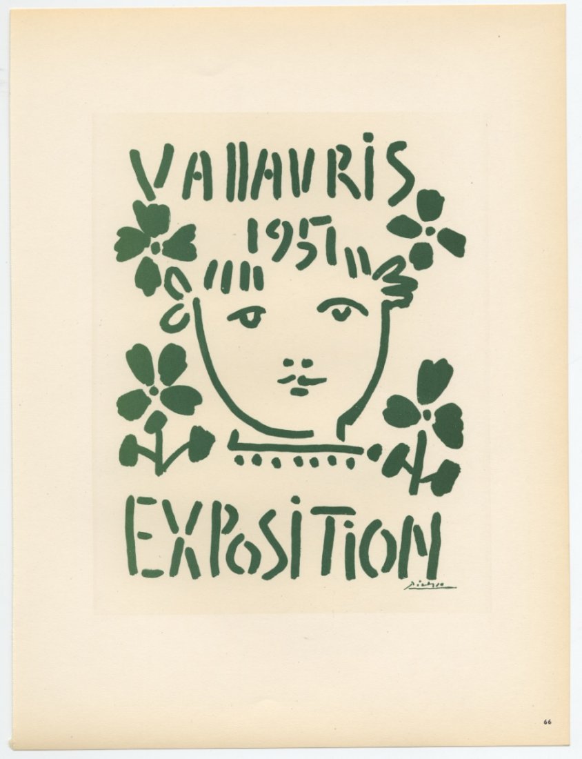 VALLAURIS EXPOSITION Picasso lithograph Mourlot (1 of 1)