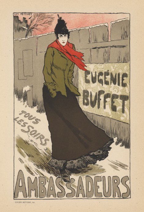 EUGENIE BUFFET theatre lithograph (1 of 1)