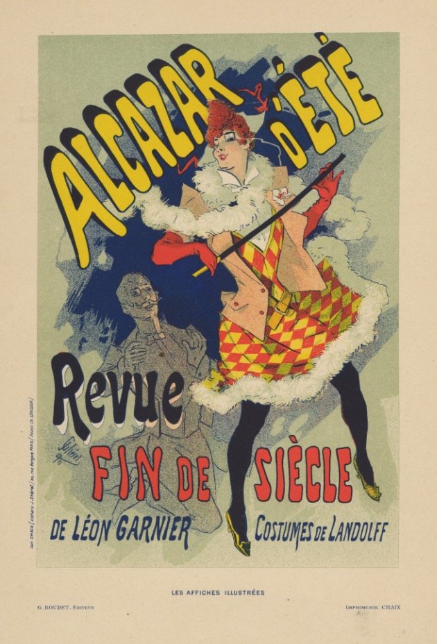 ALCAZAR D'ETE Cheret 1896 lithograph (1 of 1)