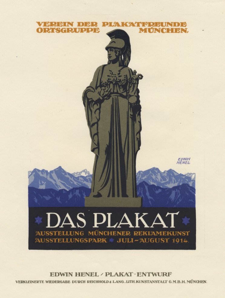 DAS PLAKAT classical lithograph 1914 (1 of 1)