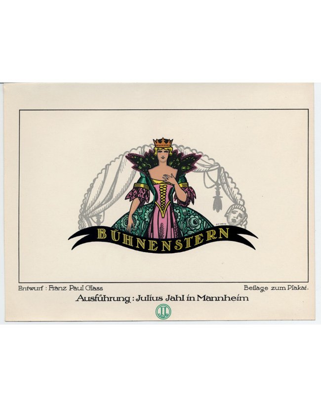 Actress German Wiener Werkstatte rare cigarette paper (1 of 3)