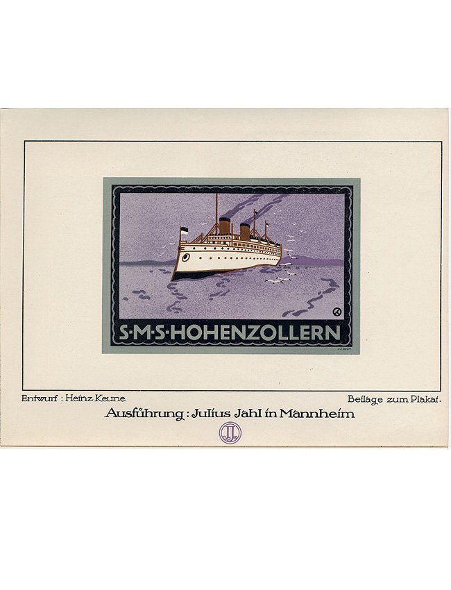 Steam ship cigarette papers Art Deco (1 of 2)