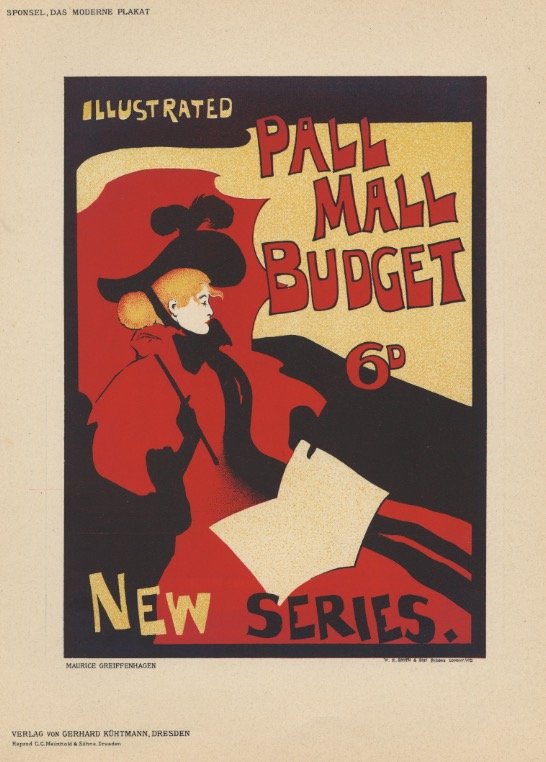 PALL MALL BUDGET pulbishing lithograph (1 of 1)