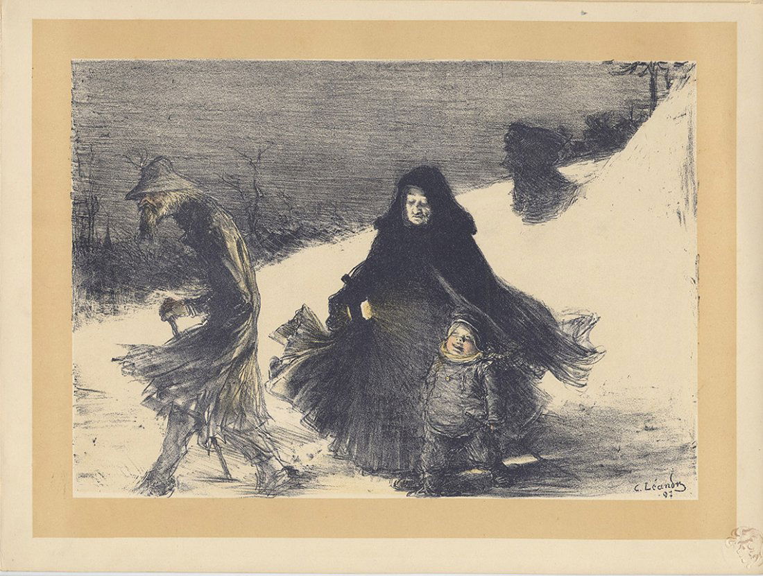 NOEL 1900 lithograph peasants (1 of 1)