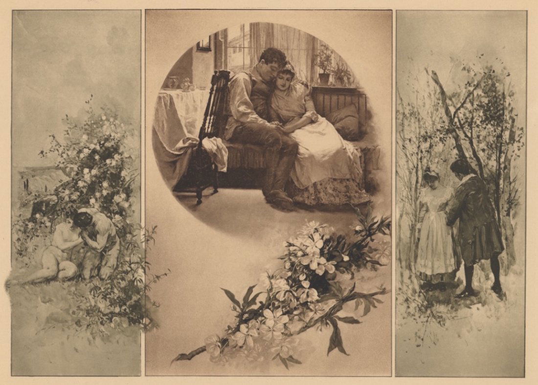 Betrothed classical lithograph 1895 (1 of 1)