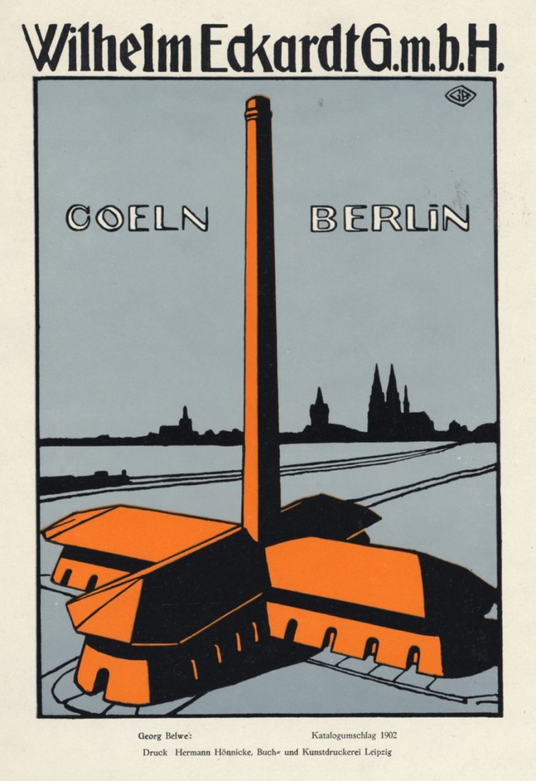 COELN BERLIN travel lithograph 1902 (1 of 2)