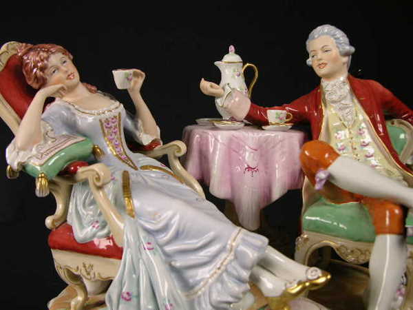 ROYAL DUX GROUPING OF A MAN AND WOMAN SIPPING TEA - 2