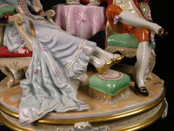 ROYAL DUX GROUPING OF A MAN AND WOMAN SIPPING TEA - 3