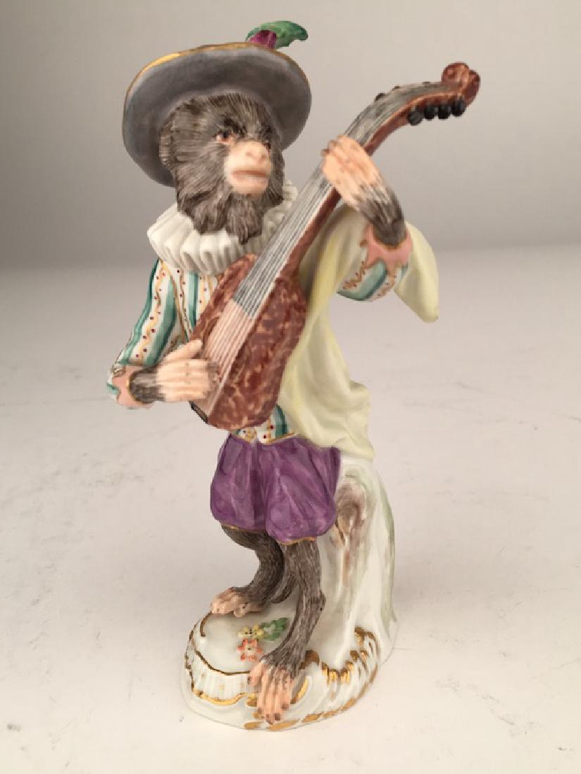 Meissen monkey band member playing a mandolin. (1 of 6)