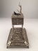 A sterling silver mechanical singing bird box with a - 6