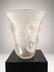 Lalique "St. Francois" vase in clear and frosty glass.