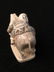 Carved Netsuke figure of a man on the back of a boar. - 3