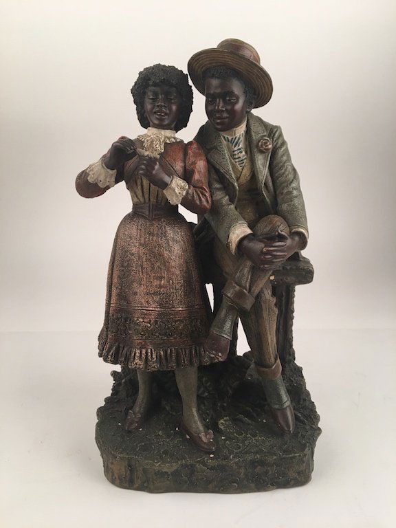 Antique terracotta figure of a well dressed couple (1 of 6)
