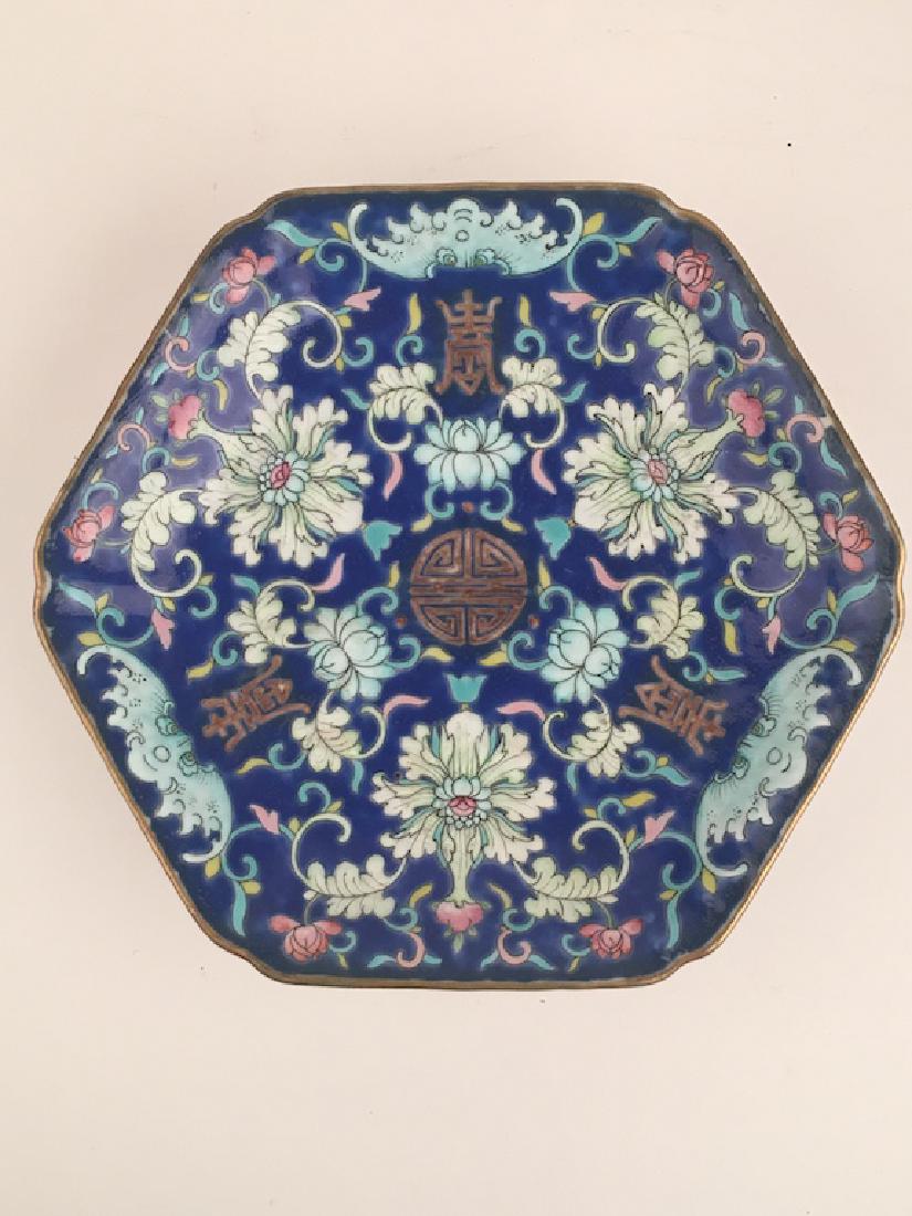 Antique Japanese six sided bowl. (1 of 4)