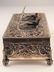 925 Silver mechanical double singing bird box when the - 3